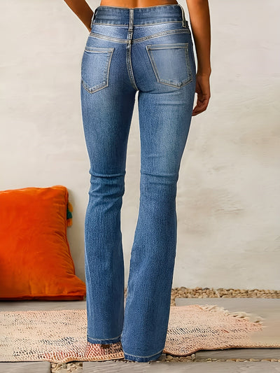 Alma | Utsvängda Jeans Med Hög Midja