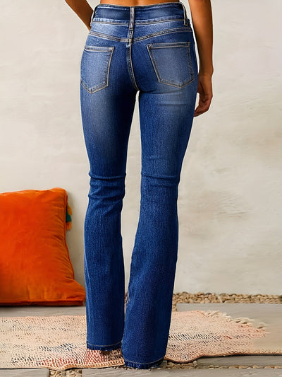 Alma | Utsvängda Jeans Med Hög Midja