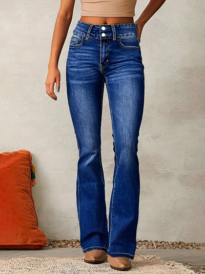 Alma | Utsvängda Jeans Med Hög Midja